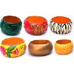 Wooden Bangles Coloured