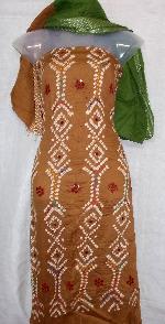 Satin cotton bandhej dresses