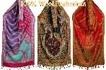 100% Wool Jacquard Shawl scarf