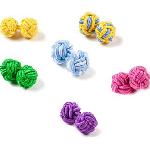 silk knot rope knot cufflink
