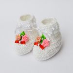 Flower Crochet Baby Booties