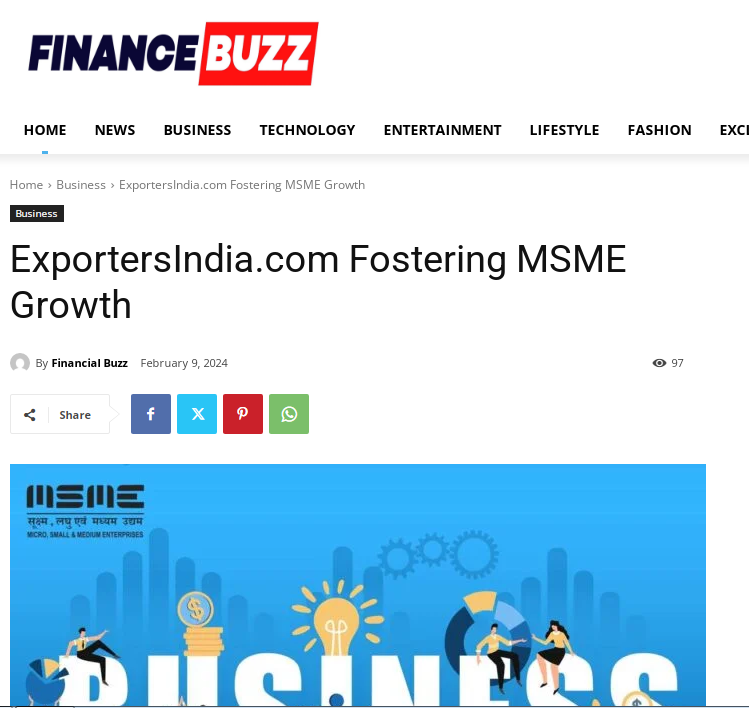 ExportersIndia.com Fostering MSME Growth