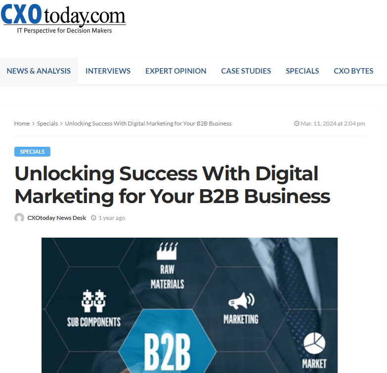 Unlocking Success With Digital Marketing for Your B2B Business