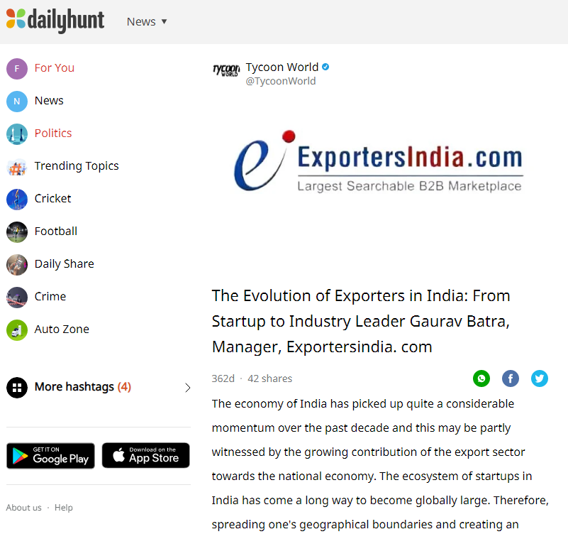 The Evolution of Exporters in India: From Startup to Industry Leader