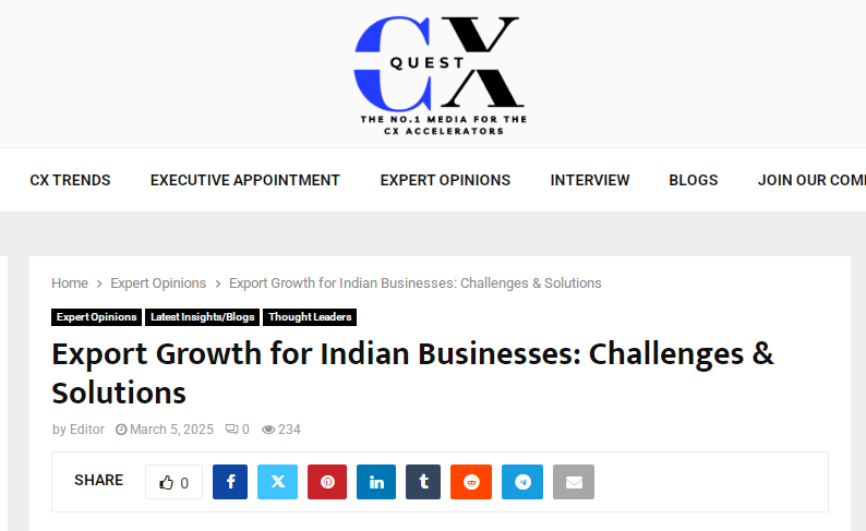 Exporting ‘Make in India’ Across Borders: Challenges & Growth Strategies for Indian Businesses