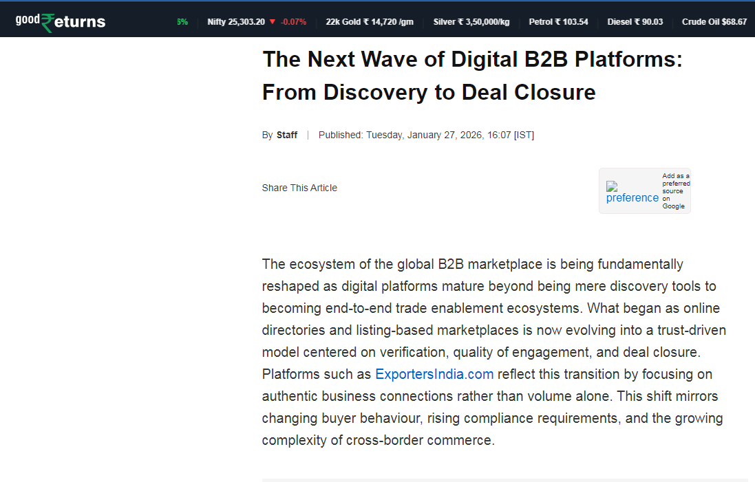 The Next Wave of Digital B2B Platforms: From Discovery to Deal Closure
