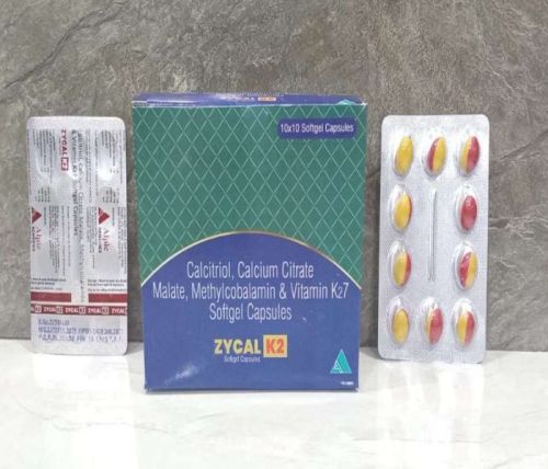 Calcitriol, Calcium Citrate Malate, Methylcobalamin & Vitamin K2-7 Softgel Capsules