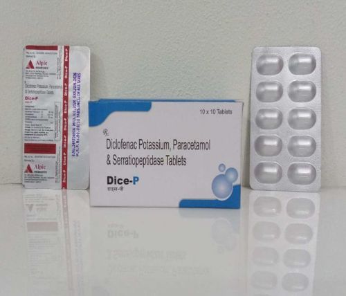 Diclofenac Sodium, Paracetamol & Serratiopeptidase Tablets