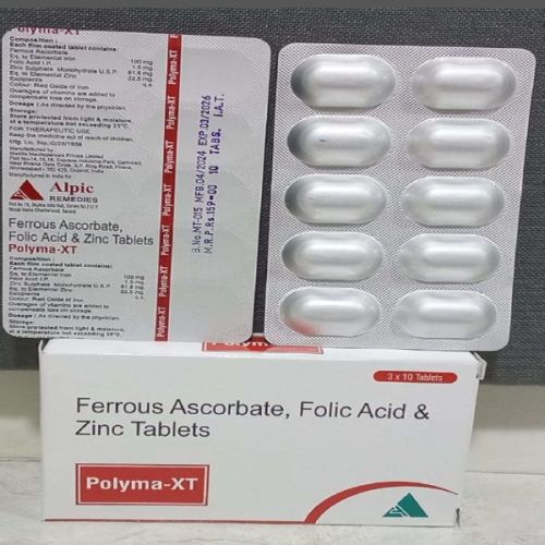Ferrous Ascorbate, Folic Acid & Zinc Tablets