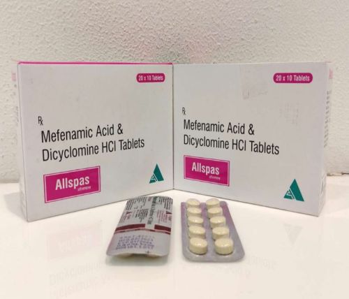 Mefenamic Acid & Dicyclomine HCL Tablets