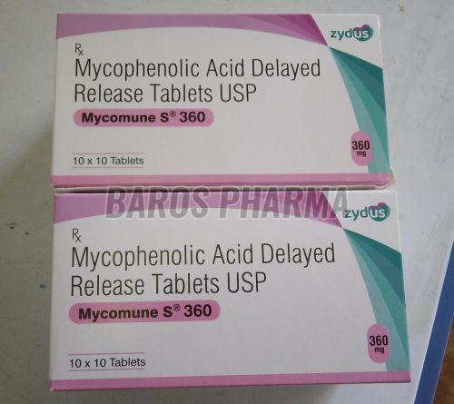 Mycophenolic Acid Delayed Release 360mg Tablets