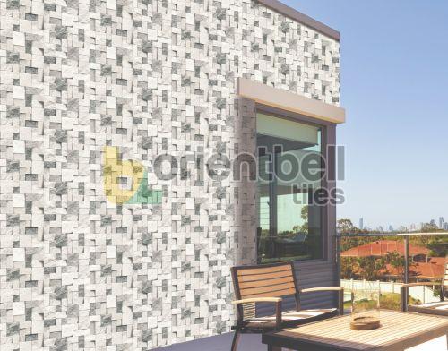 300X600mm Craftclad Stone Square Grey LT Wall Tile