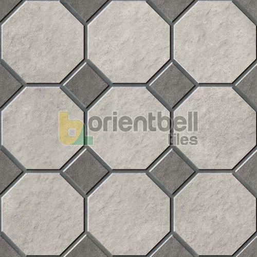 400X400mm BDP Octo Gris Charcoal Floor Tile