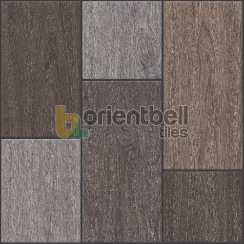 400X400mm HRP Plank Wood Wenge Floor Tile