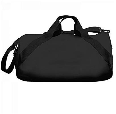 plain black duffle bag