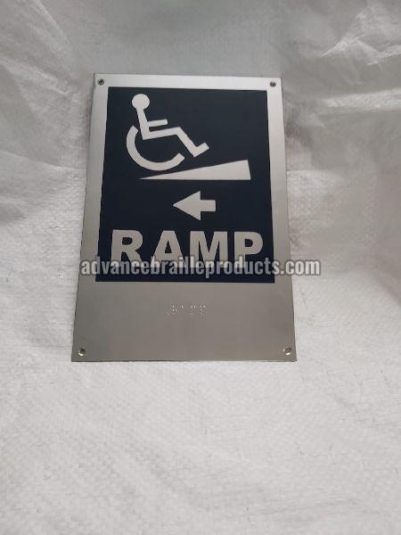 Braille Signage plates in Stainless Steel