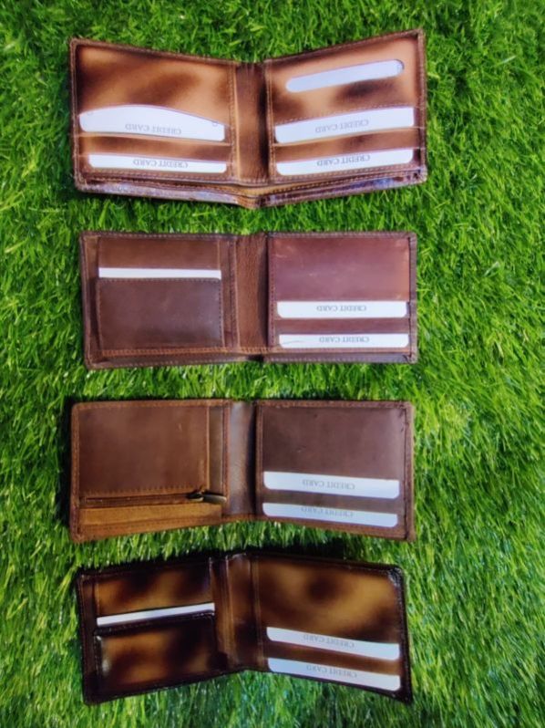 Black Plain Square Pu Leather Wallets, Size 10x8inch, 2x4inch, Style