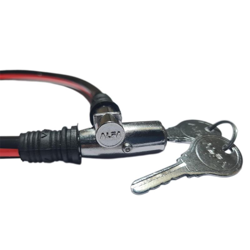 Black 21 Inches Helmet Cable Lock At Rs 35 Piece In Aligarh Alfa Enterprises 9246