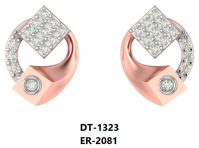 ER-2081 Ladies Rose Gold Earring
