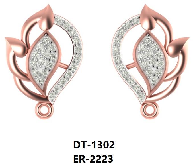 ER-2223 Ladies Rose Gold Earring