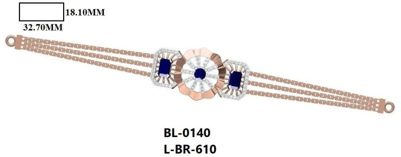 L-BR-610 Ladies Gold Bracelet