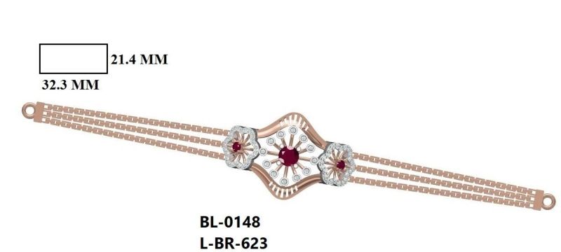 L-BR-623 Ladies Gold Bracelet