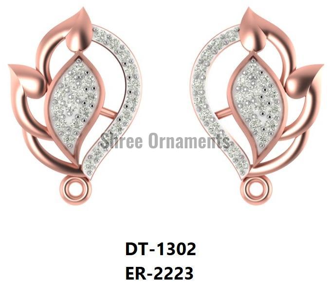 ER-2223 Ladies Rose Gold Earring