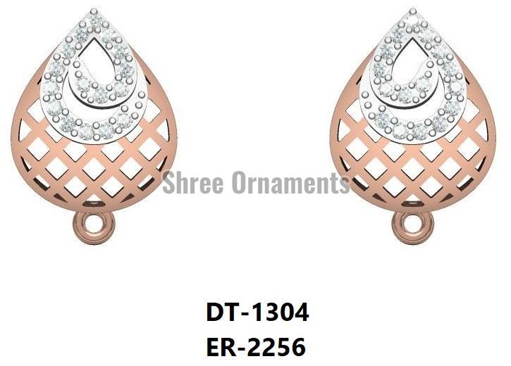 ER-2256 Ladies Rose Gold Earring