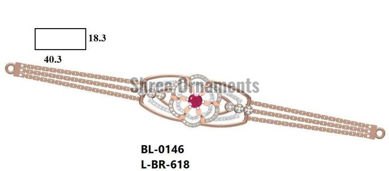 L-BR-618 Ladies Gold Bracelet