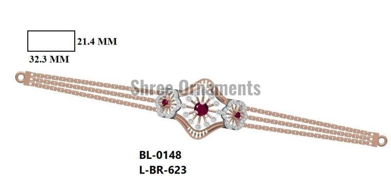 L-BR-623 Ladies Gold Bracelet