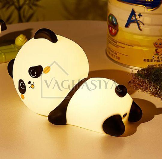 LED Cute Silicone Sleepy Panda Night Light