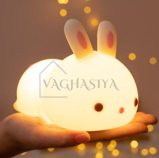 LED Silicone Cute Bunny Night Light