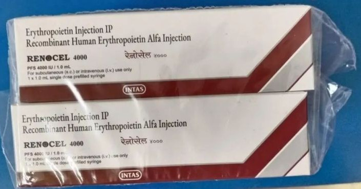 Renocel Erythropoietin Anemia Therapy 4000 IU Prefilled Syringe