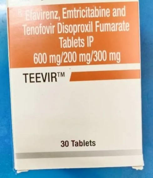 Teevir Efavirenz Emtricitabine Tenofovir HIV Tablets