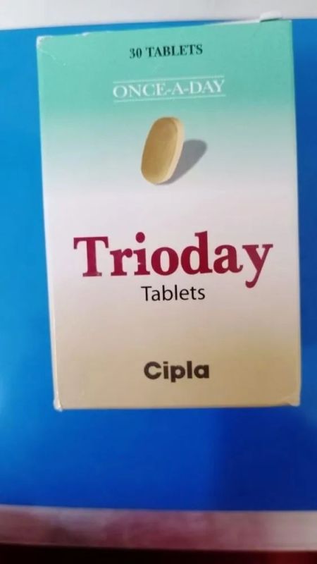 Trioday Tenofovir Lamivudine Efavirenz HIV Tablets