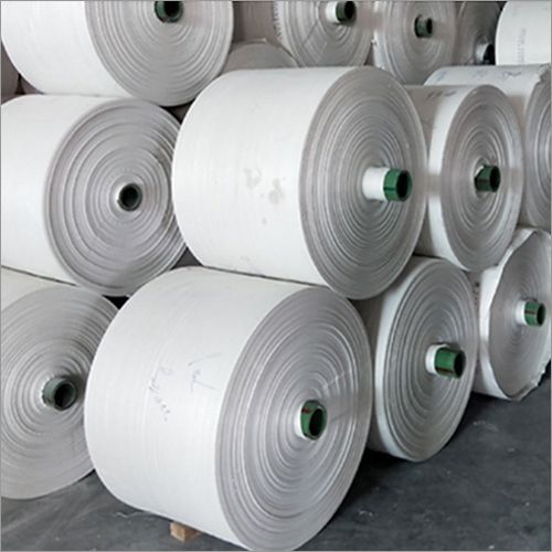 Plain Polypropylene PP Woven Roll, Color : White