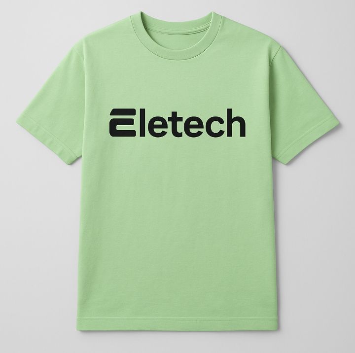 Mens Light Green Cotton T Shirt