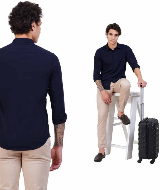 Plain Pure Cotton Office Shirt