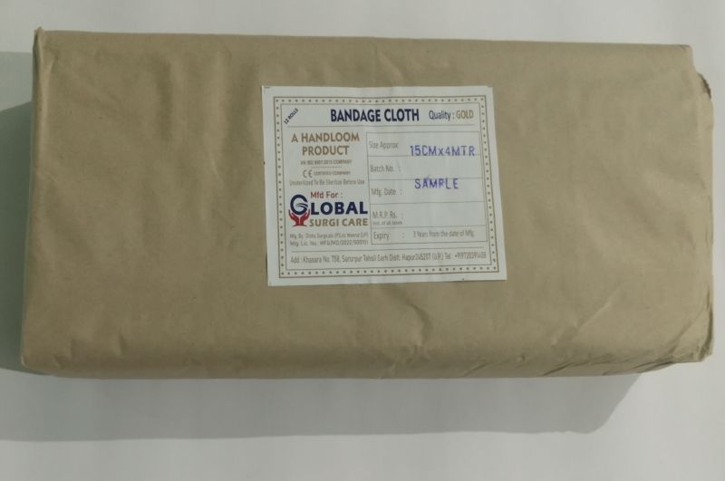 Gold Quality Bleached Gauze Rolled Bandage