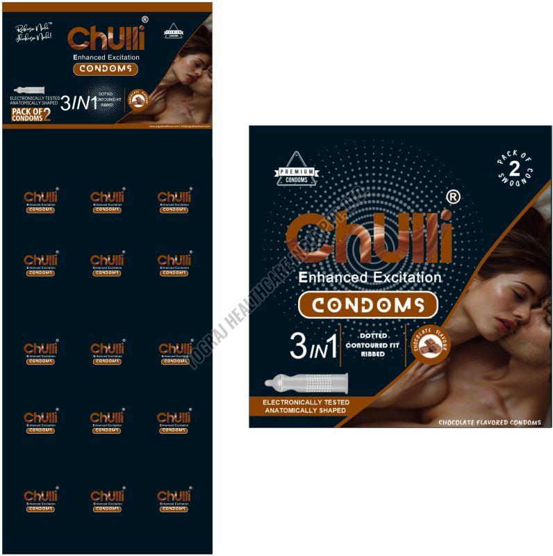 Chulli 2 Pcs Dotted Calendar Chocolate Condom