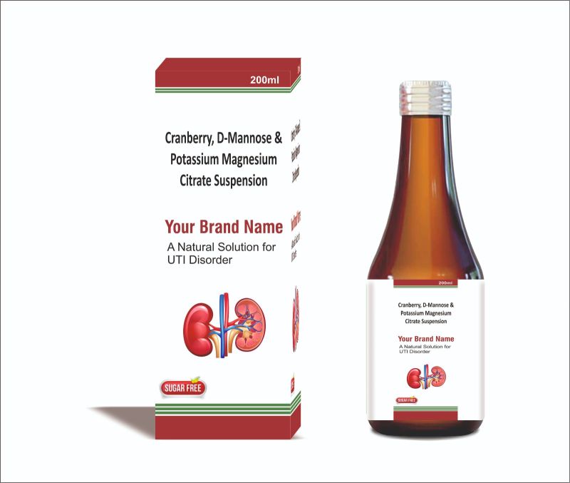 Cranberry D-Mannose and Potassium Magnesium Citrate Suspension