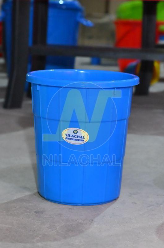 30 Liter Blue Round Dustbin