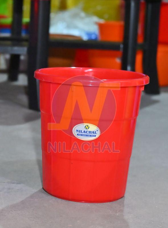 30 Liter Red Round Dustbin