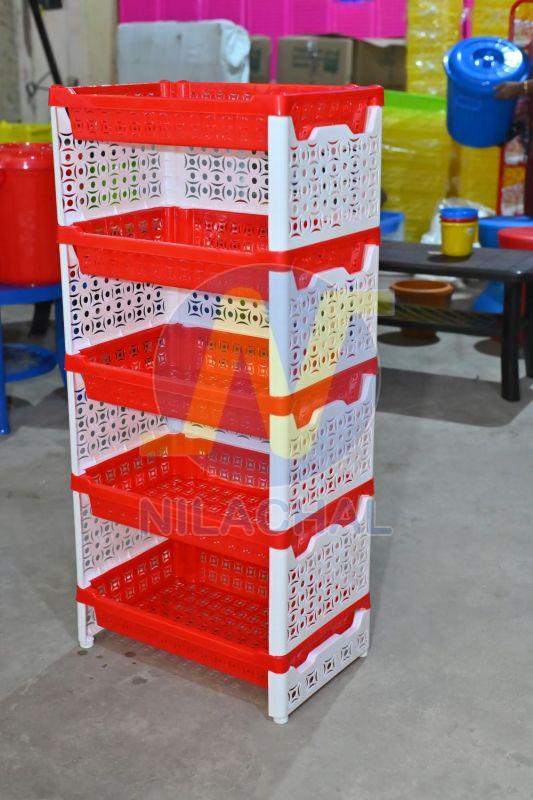 5 Tier Plastic Vegetable Rack