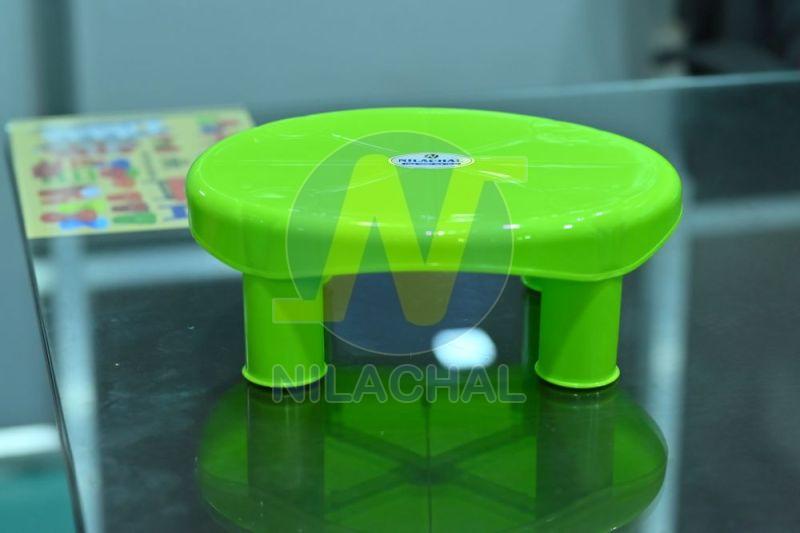 Green Plastic Round Bath Stool