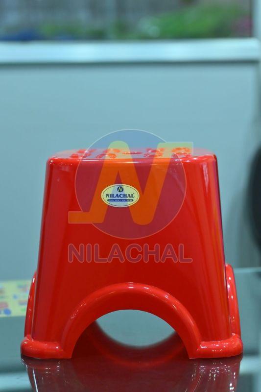 Red Plastic Anchor Patla Stool