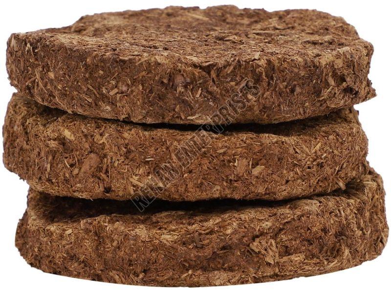 Brown Cow Dung Cake