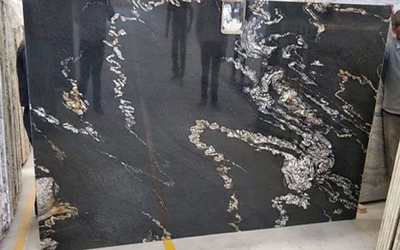 Alaska Black Granite Slab