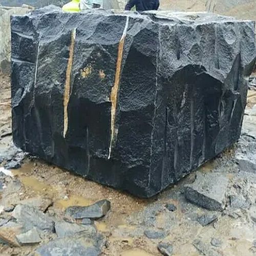 Black Rough Granite Block