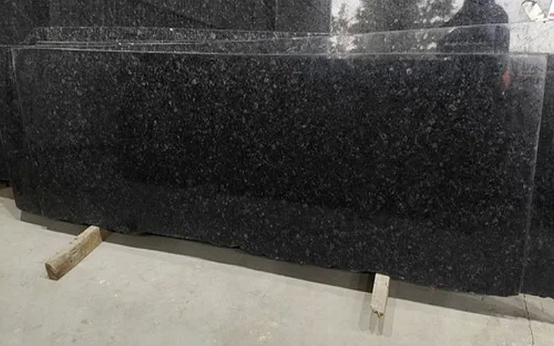 R Black Granite Slab